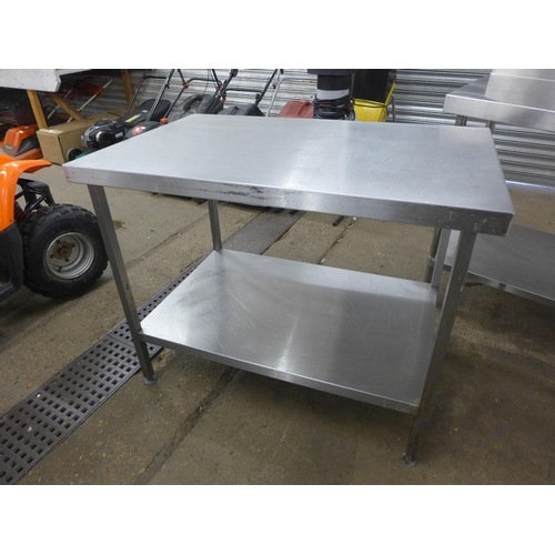 2274 - 3 Catering tables, racking & industrial tin opener