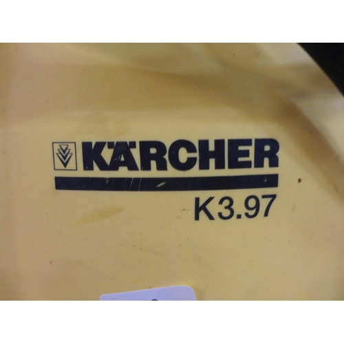 2279 - Karcher K3.97 jet wash with 2 attachments & floor scrubber - W