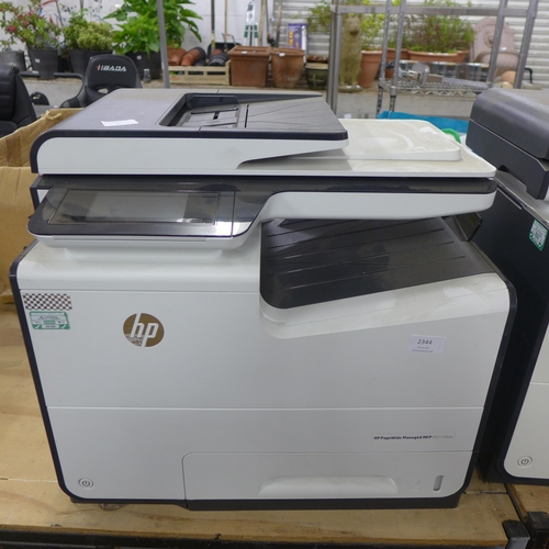 2344 - HP white page wide managed printer - W