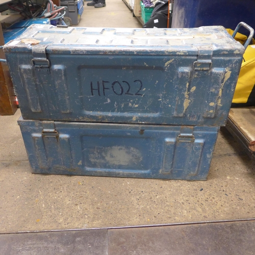 2437 - 2 Ammunition boxes