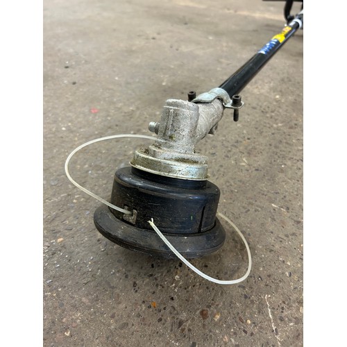 2230 - Ferrex petrol strimmer with strimmer head, 2 hedge cutters & ext. pole - needs attention to carb sta... 