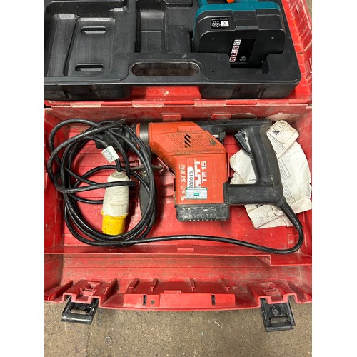 2059 - 110 Hilti drill, DP Tools router & 2 cordless drills