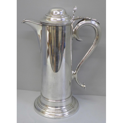 619 - An Elkington & Co. silver plated ecclesiastical wine decanter, 30cm