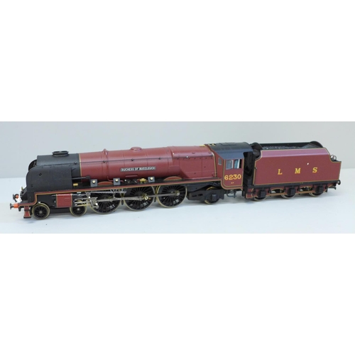 637 - A Hornby OO gauge locomotive and tender, Duchess of Buccleuch, boxed