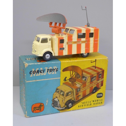 657 - A Corgi Toys 1106 Decca Mobile Airfield Radar Van, boxed