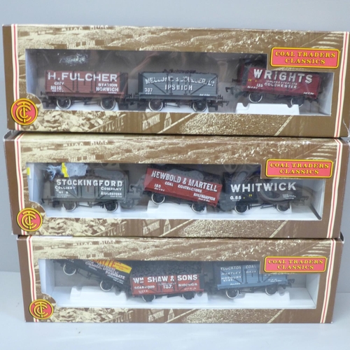 665 - Three Bachmann OO gauge Coal Traders Classics sets, boxed