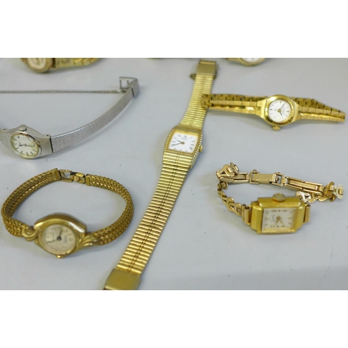 667 - A collection of lady's wristwatches