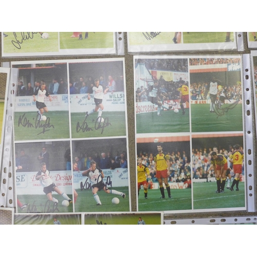 685 - 1990's Derby County FC photographs, 227 in total with 142 signed