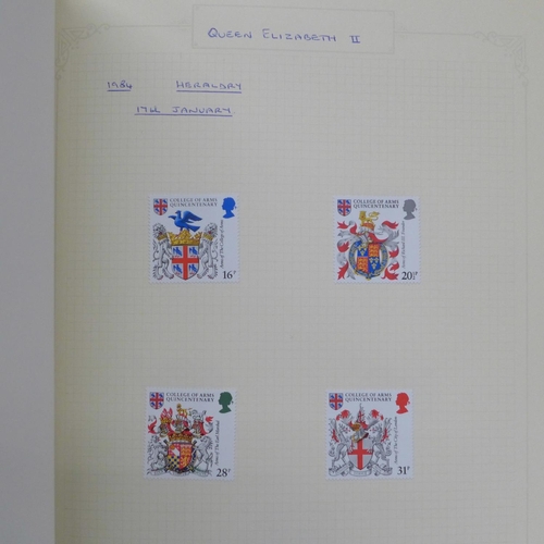 692 - The Favourite Philatelic album, GB stamps 1978-1986, eight years, complete mint sets