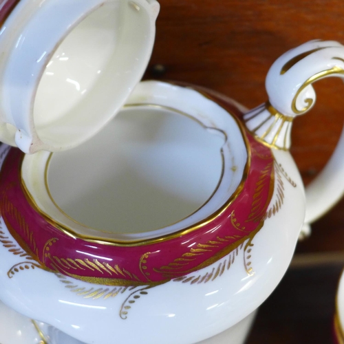 695 - A Paragon six setting part tea set (mis-matched cups)