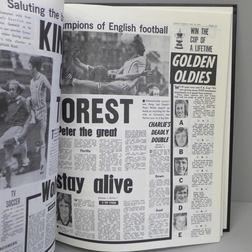 707 - One volume; Nottingham Forest, A History From 1908 (various collections of newspaper clippings)