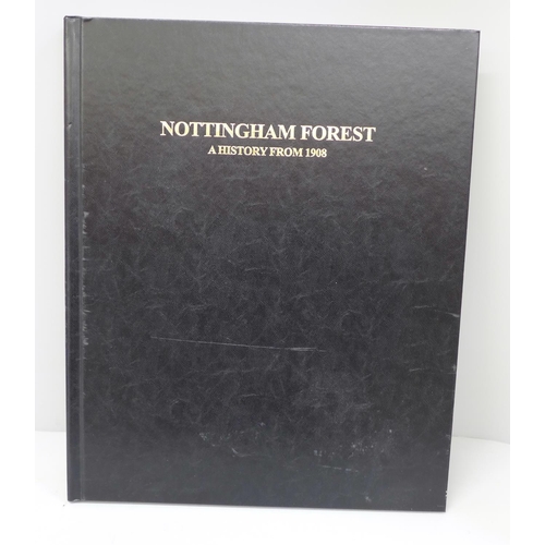 707 - One volume; Nottingham Forest, A History From 1908 (various collections of newspaper clippings)