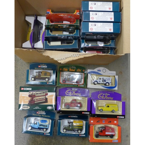 737 - Approximately twenty boxed model vehicles, mainly Corgi