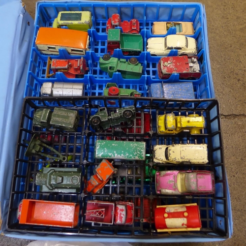 750 - A collection of die-cast vehicles including Matchbox and Dinky, a Batman car and Star Wars