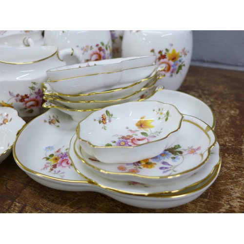 811 - A collection of Royal Crown Derby Derby Posies; large bowl, plates, vases, ginger jars (one lid a/f)... 