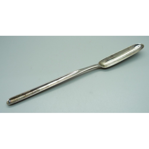 851 - A George III silver marrow scoop, Peter and William Bateman, London 1807