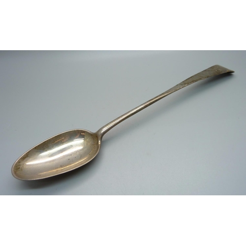 859 - A silver basting spoon, 137g