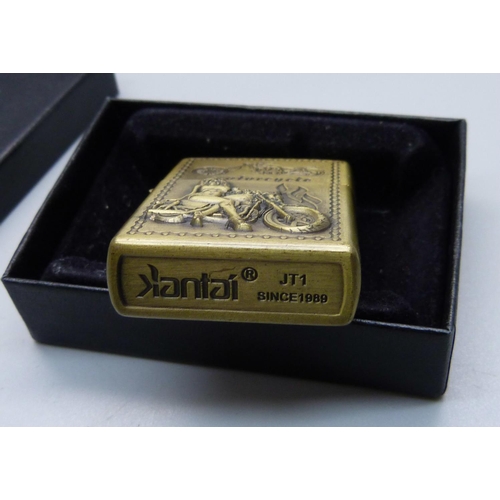 869 - A Zippo motorcycle lighter, boxed