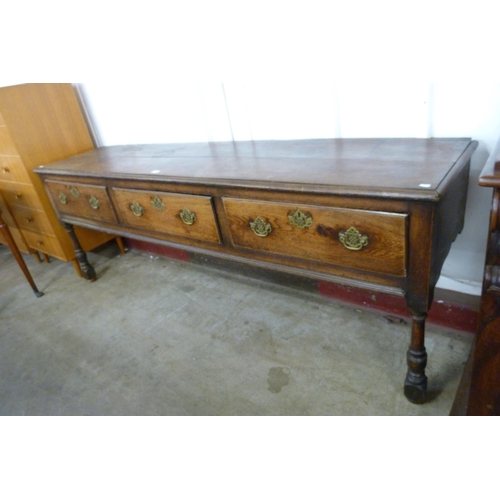 148 - A George II oak dresser