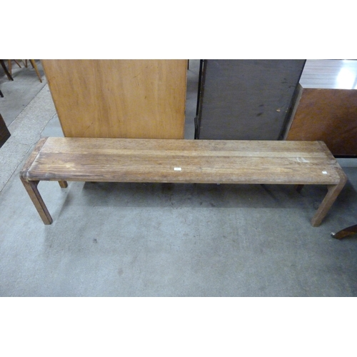 162 - An oak bench