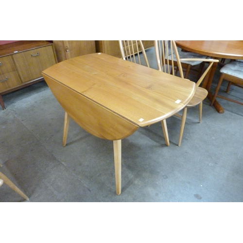 2 - An Ercol Blonde elm and beech Windsor drop-leaf table