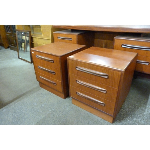 22 - A pair of G-Plan Fresco teak bedside chests