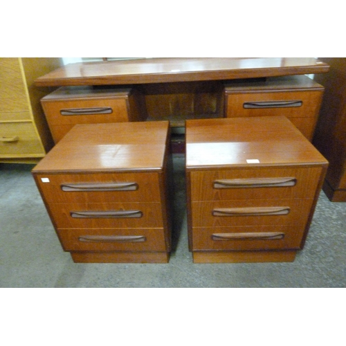 22 - A pair of G-Plan Fresco teak bedside chests