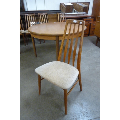 28 - A set of four Danish Koefoed Hornslet teak Eva chairs, designed by Niels Koefoed