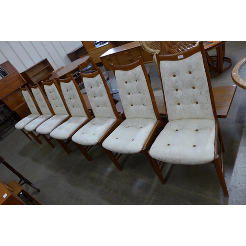 35C - A set of seven Danish teak dining chairs