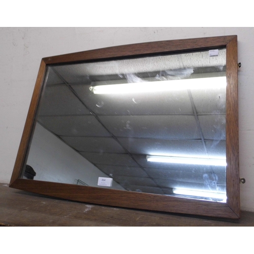 364 - An oak framed mirror