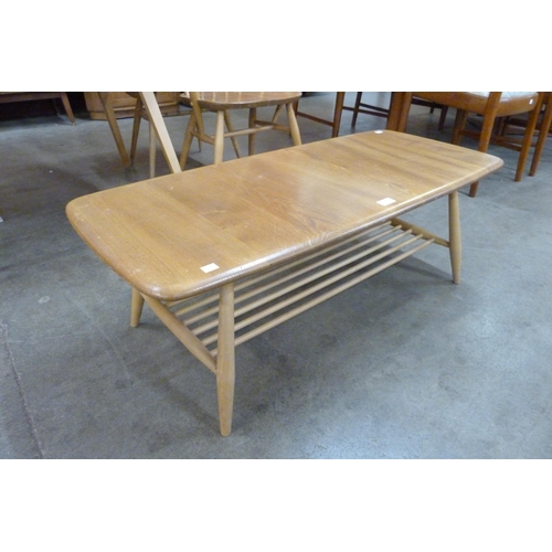 4 - An Ercol Blonde elm and beech Windsor coffee table