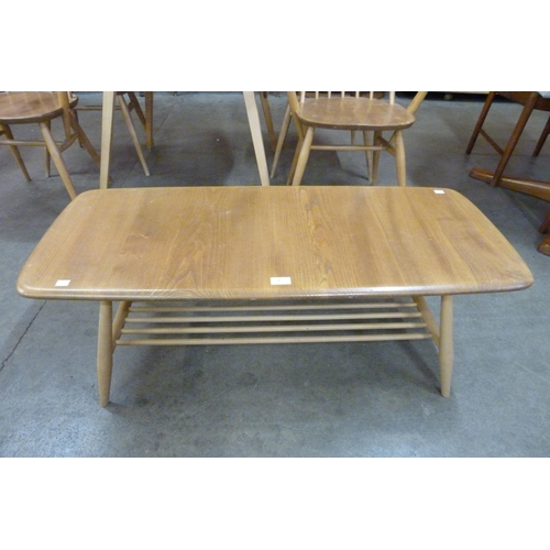 4 - An Ercol Blonde elm and beech Windsor coffee table