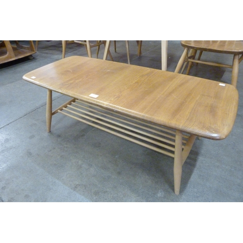 4 - An Ercol Blonde elm and beech Windsor coffee table