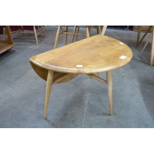 5 - An Ercol Blonde elm and beech 308 model drop-leaf occasional table