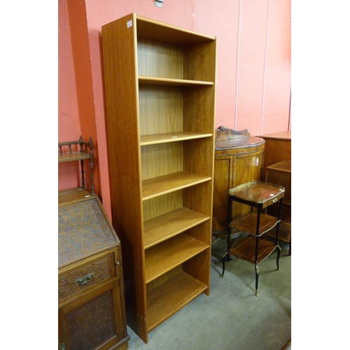 52 - A teak open bookcase