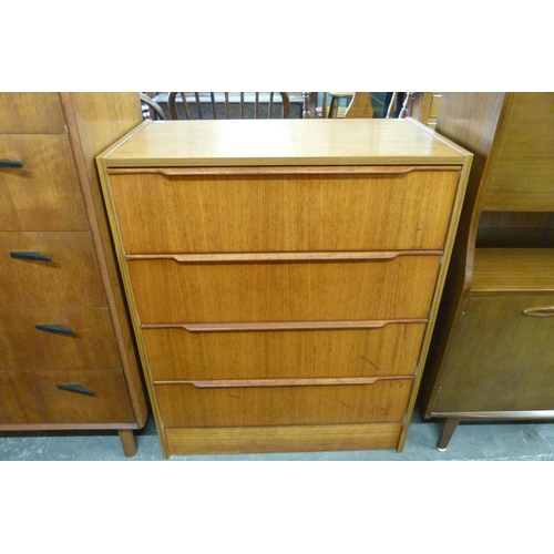 89 - A Danish teak chest of drawers