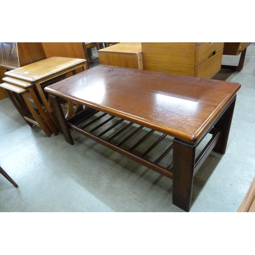 97 - A simulated rosewood coffee table