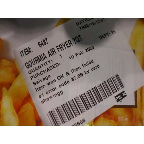 3014 - Gourmia Air Fryer (7QT)     (293-283) * This lot is subject to VAT