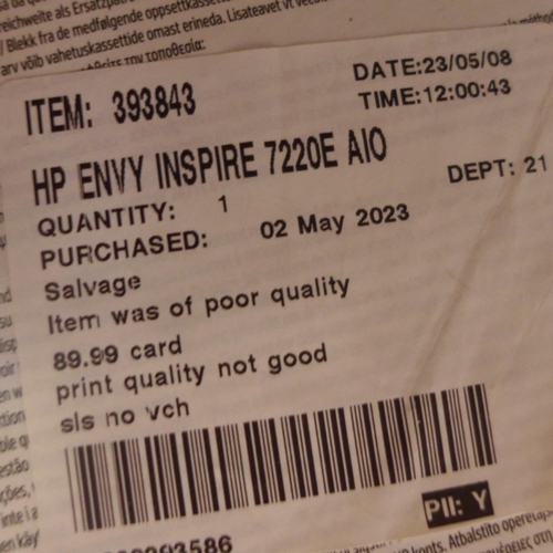 3015 - HP Envy Inspire 7220E AIO Printer, original RRP £99.99 + VAT (293-301) * This lot is subject to VAT