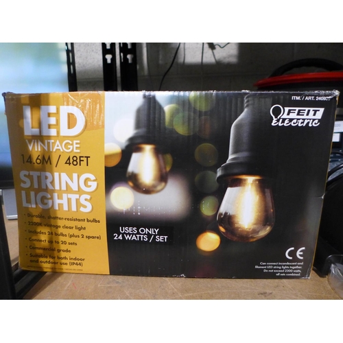 3019 - Feit LED String Lights (48ft) (293-293) * This lot is subject to VAT