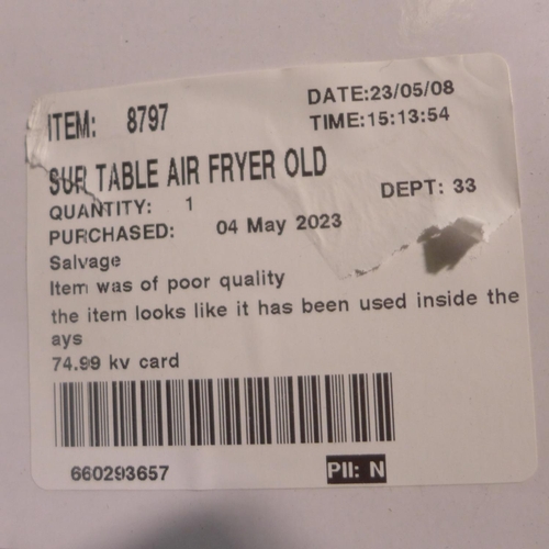 3021 - 3.8l Sur Table Double Air Fryer (293-291) * This lot is subject to VAT