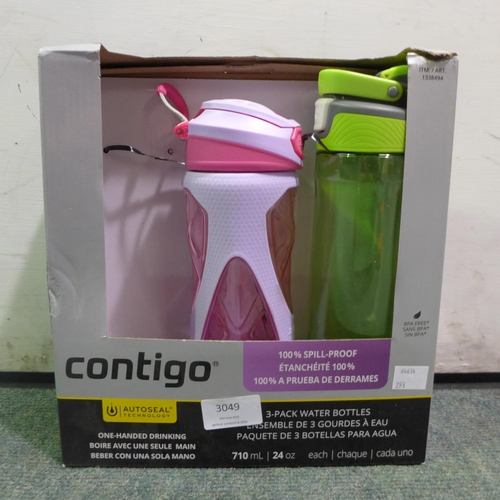 3049 - 2x Contigo Autoseal Water Bottles (293-109) * This lot is subject to VAT