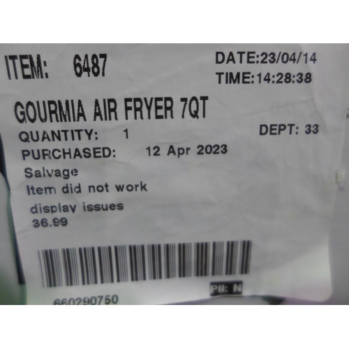 3061 - Gourmia Air Fryer (7QT)     (293-75) * This lot is subject to VAT