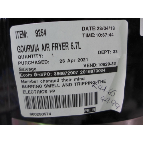 3063 - 2 x Gourmia Air Fryers(7QT)     (293-83,87) * This lot is subject to VAT