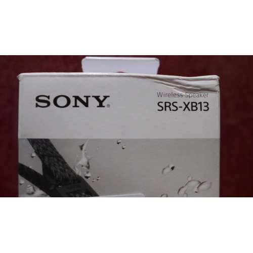 3076 - Sony XB13 Speaker (model:- SRSXB13B.CE7)    (293-130) * This lot is subject to VAT