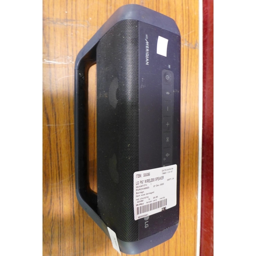 3086 - LG PN7 Wireless Speaker, original RRP £99.99 + VAT (293-205) * This lot is subject to VAT