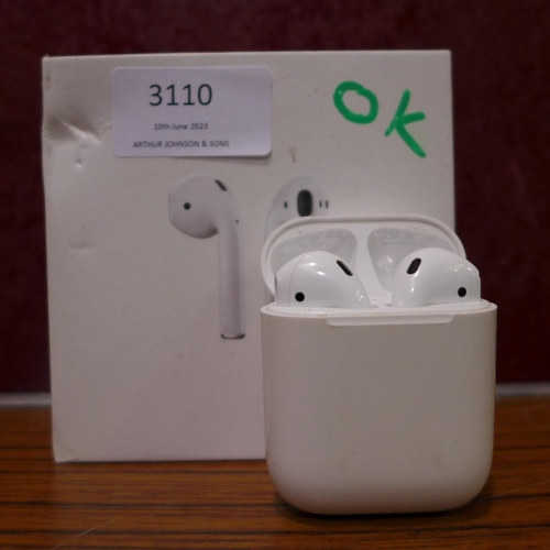 3110 - Apple Airpods (2nd gen) (model:- MWP22ZM/A), original RRP £189.99 + VAT   (289-810) * This lot is su... 