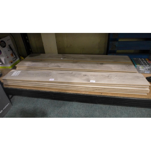 3121 - 3 packs of River Grey Oak Laminate Flooring (292-325,326) * This lot is subject to VAT