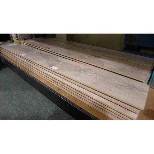 3121 - 3 packs of River Grey Oak Laminate Flooring (292-325,326) * This lot is subject to VAT