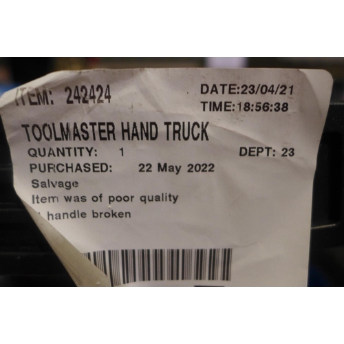 3185 - Toolmaster 159kg Hand Truck     (293-180) * This lot is subject to VAT